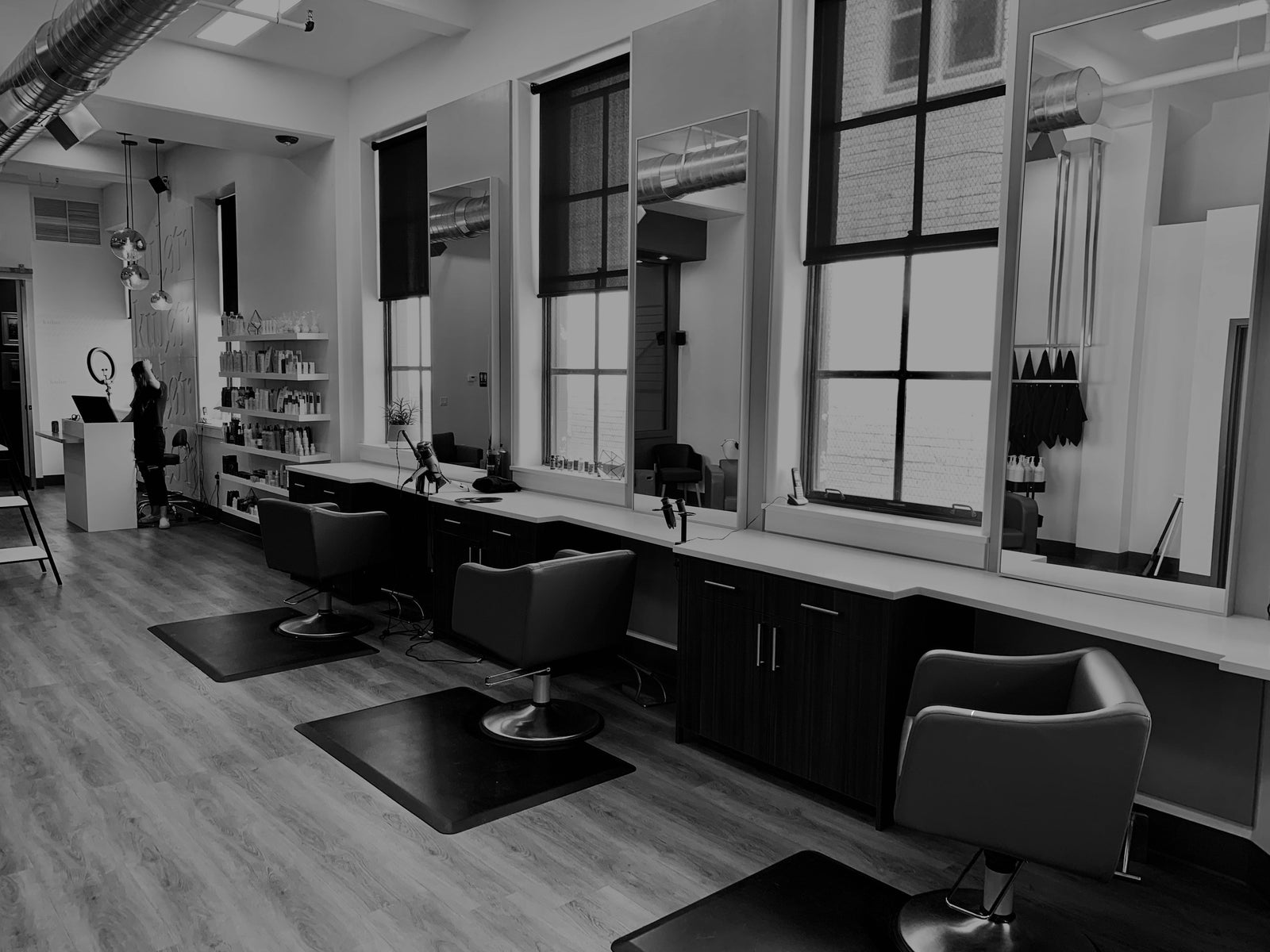 Un salon de coiffure, photographie Swissliss